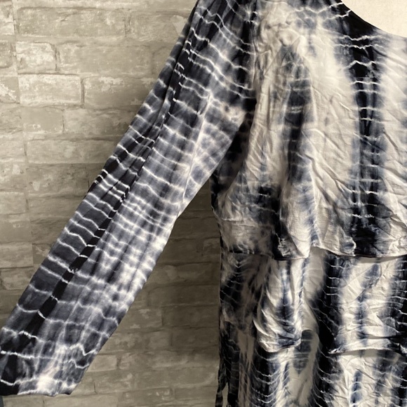 Impulse California blue & white tie dye tunic shirt - Picture 5 of 14